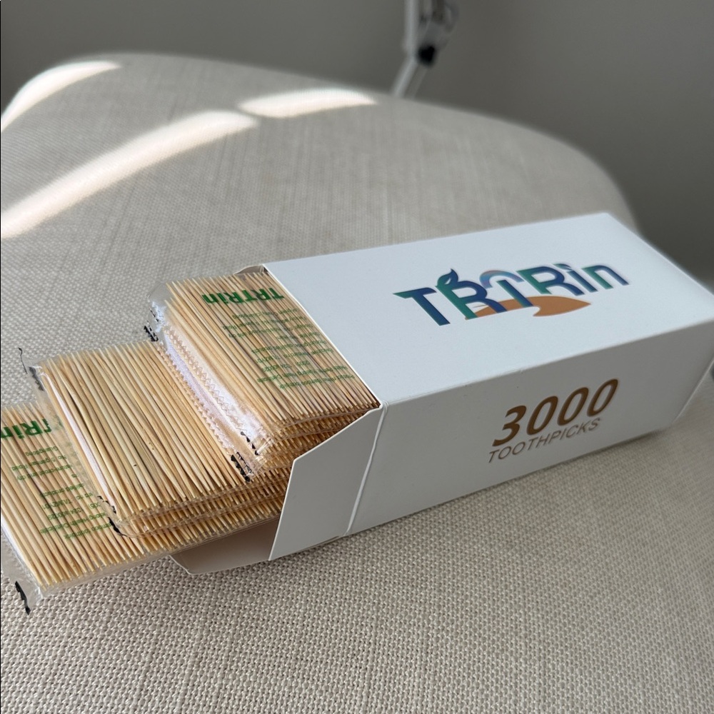 Toothpicks 3000-Pack Natural Brown Box